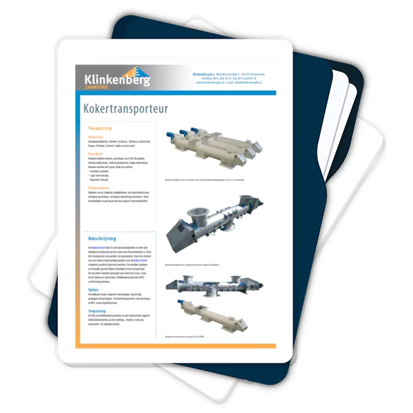 Kokerschroef productfolder - Klinkenberg B.V.